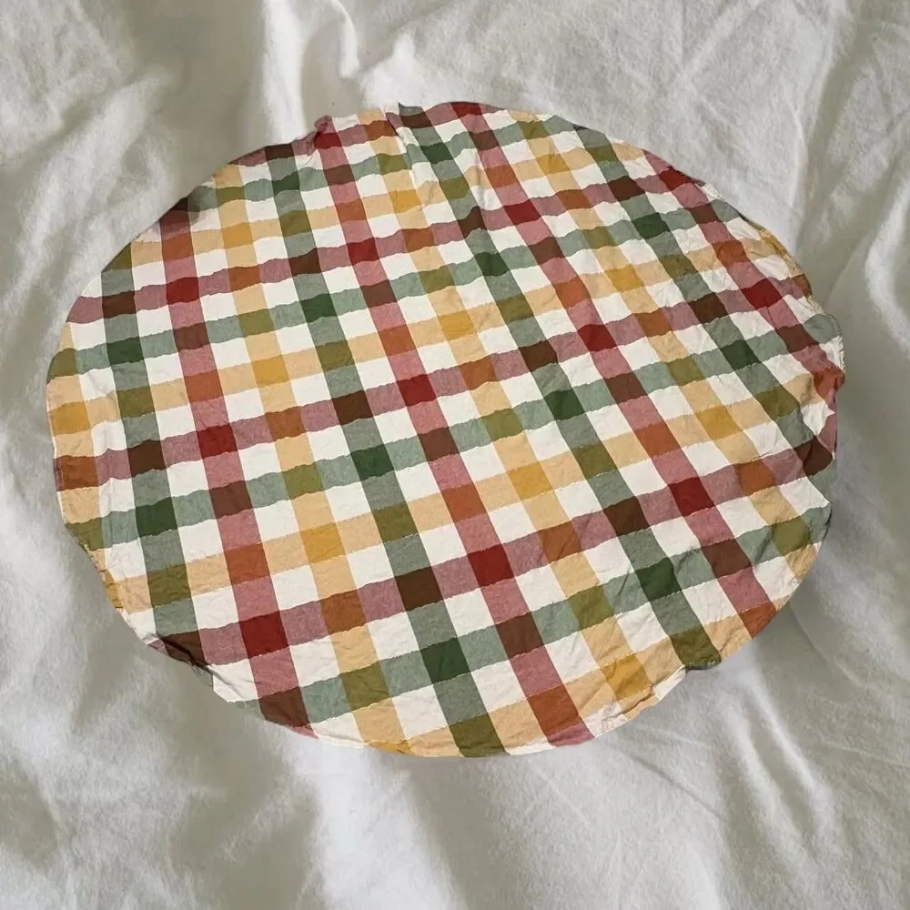 Fall Autumn Plaid Circle Table Cloth • Thanksgiving & Holidays